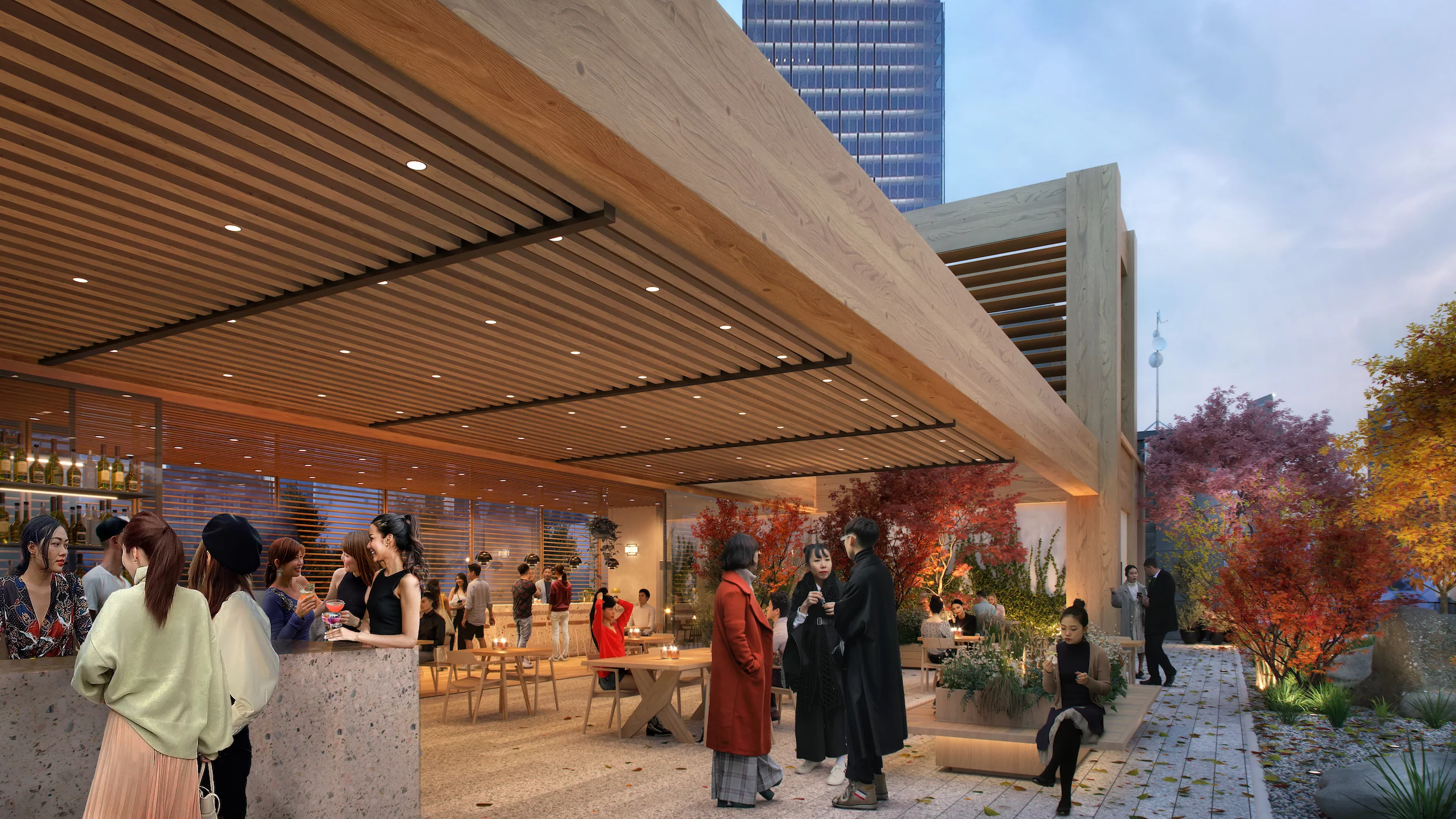 The Shibuya Marui Department Store will be topped by a rooftop garden offering choice views of the area