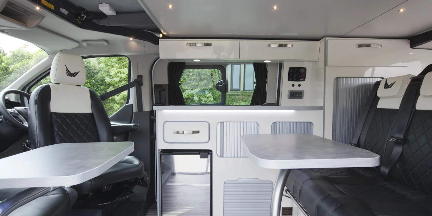 The Bianco interior is colored to match the exterior