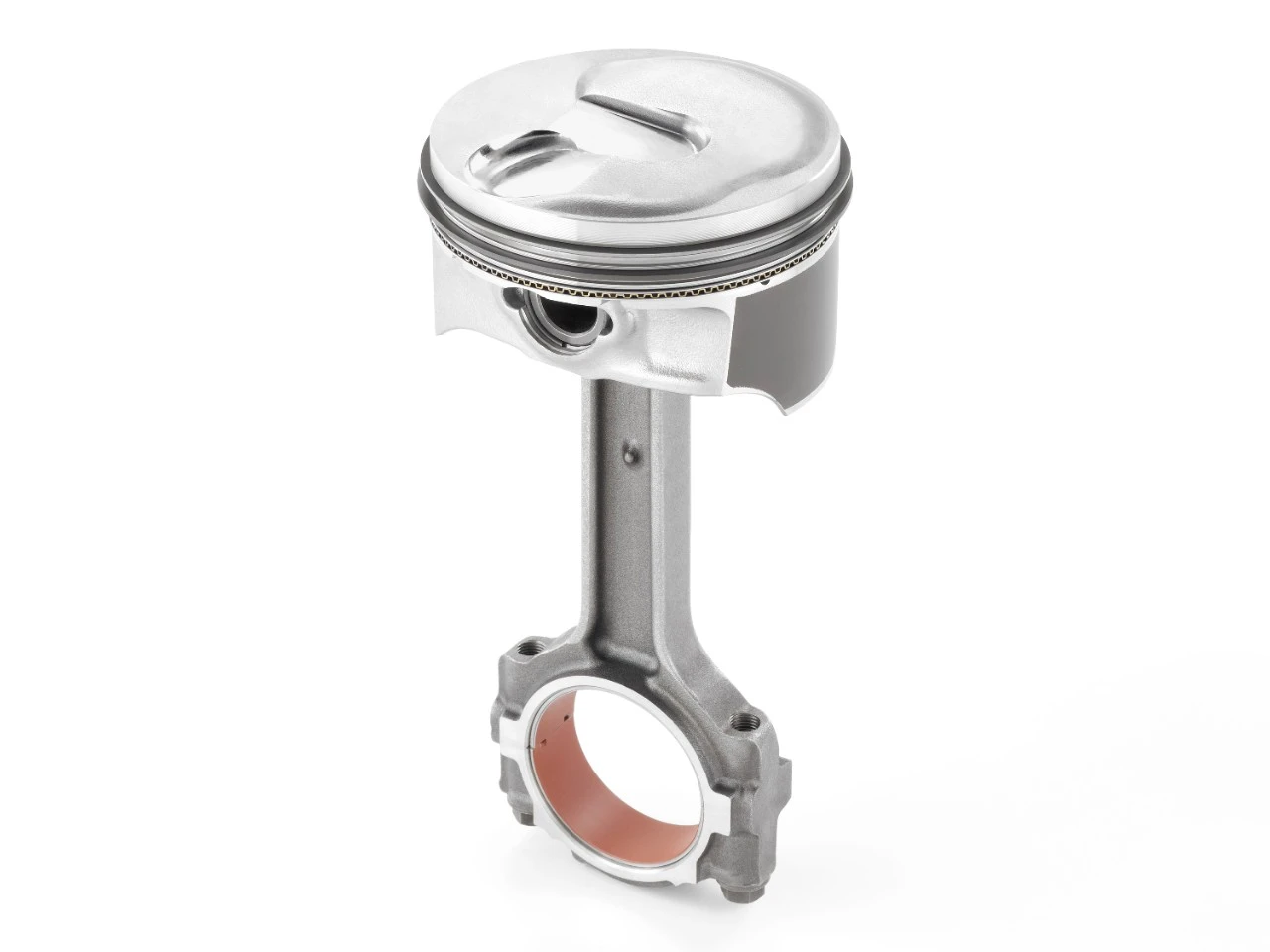 Corvette LT1 V-8 piston and connecting rod