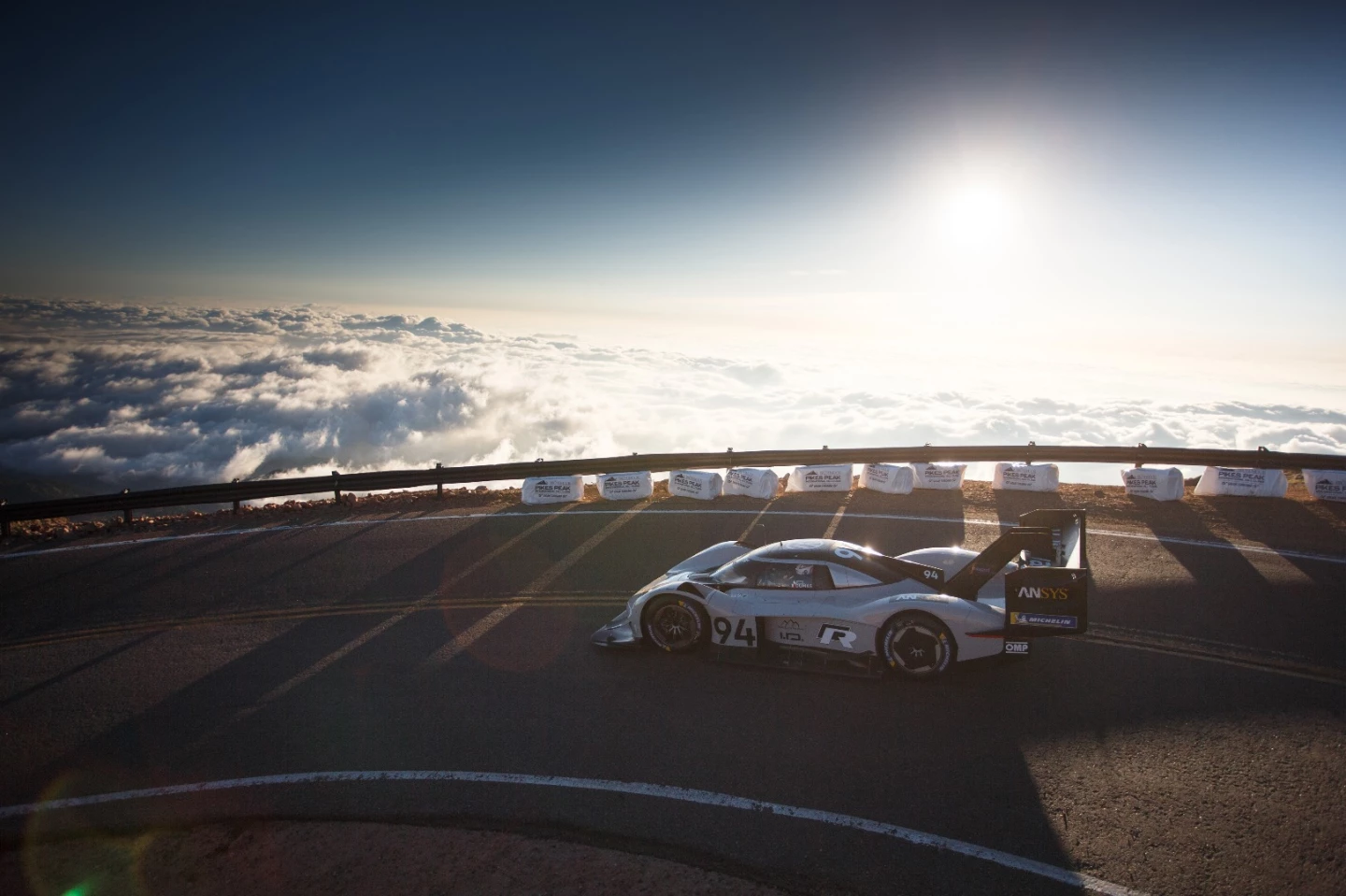 Above cloud level: Pikes Peak is more than 14,000 feet above sea level at the top