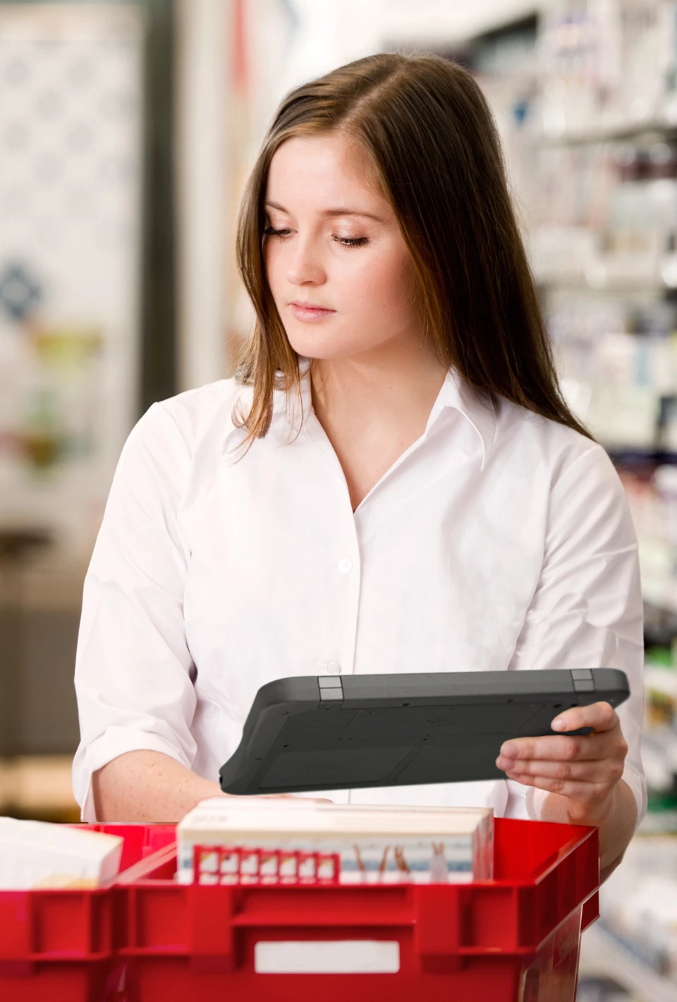 The Crossfire Pro being used in a pharmacy