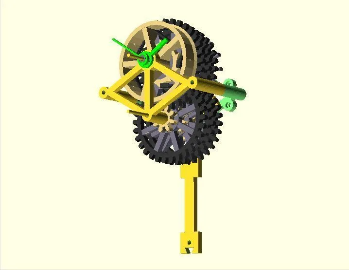 This working clock is made up of several working, printed parts (Image: syvwlch / Thingiverse)