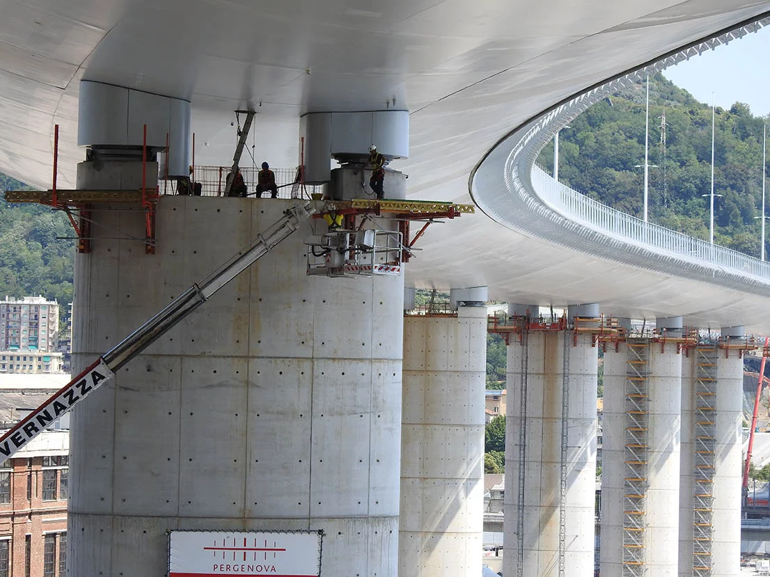 The Genova San Giorgio Bridge took 15 months to complete