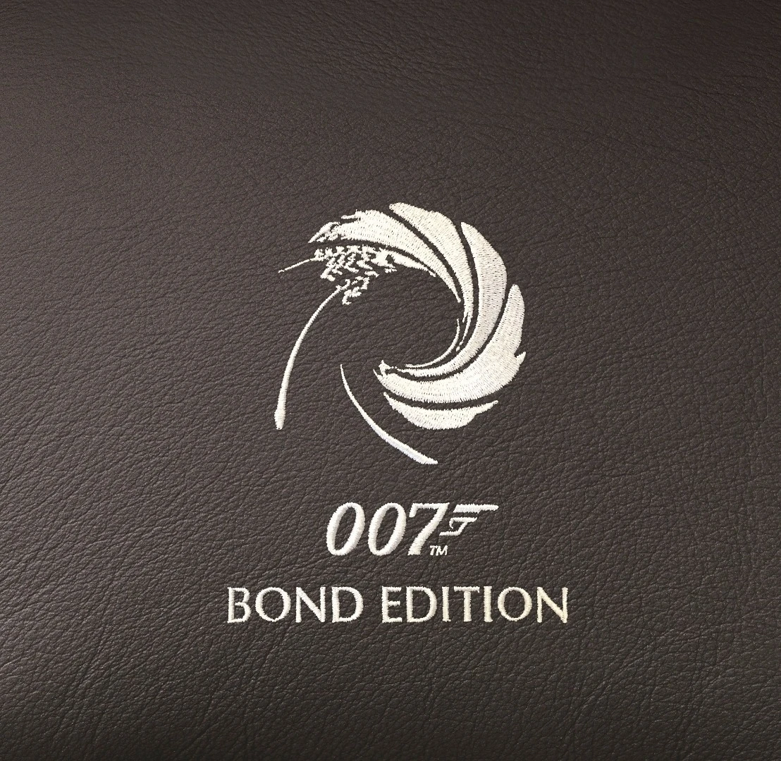 Special embroidery joined the extra power in the Bond Edition