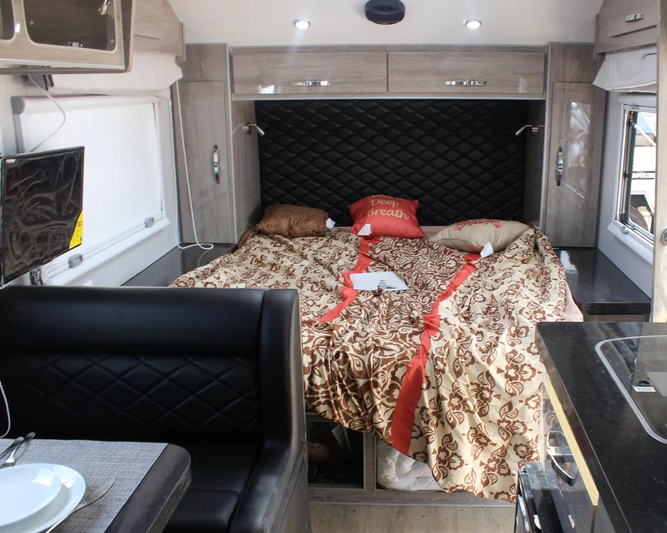 The bedroom area in the Black Series HQ15