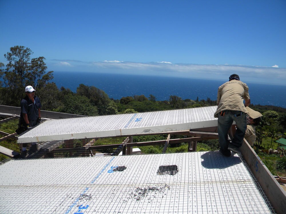 Hi’ilani EcoHouse is currently connected to mains electricity, but the plan is for it to eventually go fully off-grid (Photo: Studio RMA)