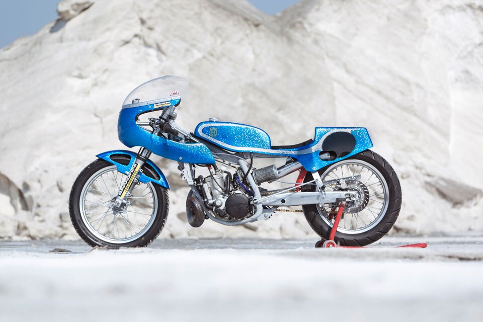 The blue side of the Husqvarna WR360 Wasted Years