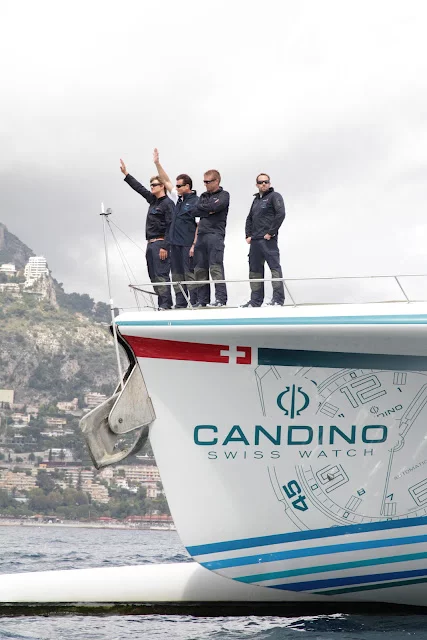 The TURANOR PlanetSolar, as it enters Monaco's Hercule Harbor