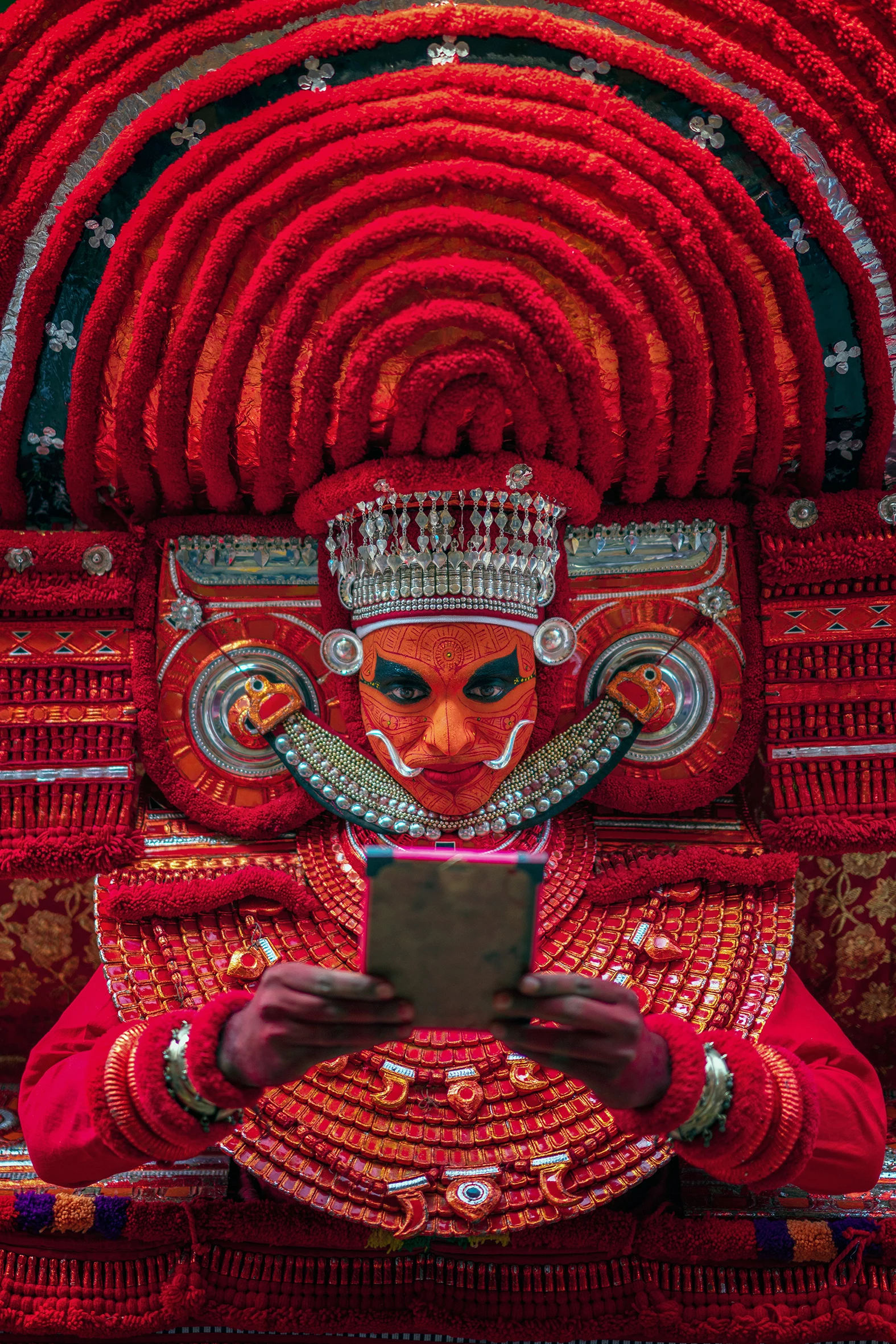 Shortlist, Culture, Demigods of Malabar. Theyyam rituals are performed in temples in the north of Kerala, India. The performer transforms from human to a demigod through music, dance, make-up and costume