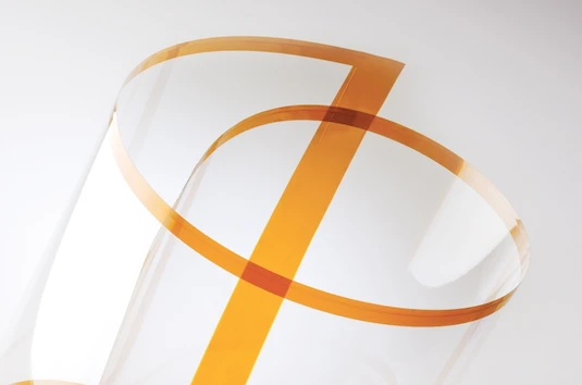 Willow Glass is manufactured in long continuous sheets with a method analogous to that used for newsprint
