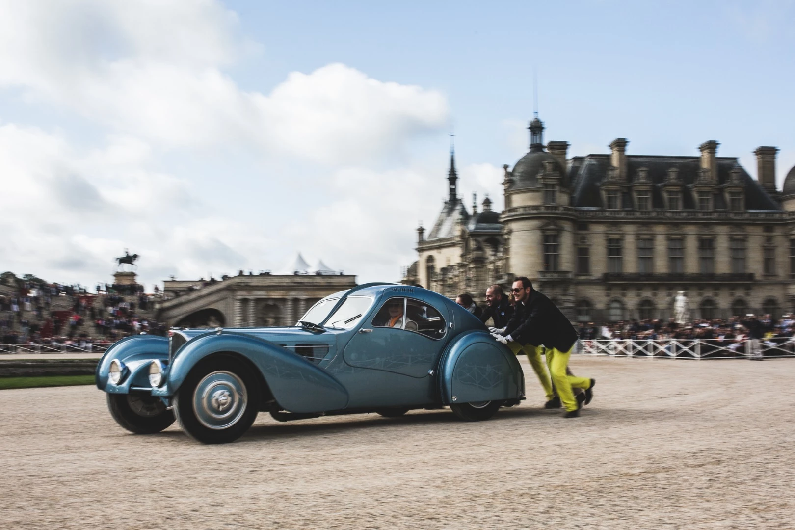 This 1936 Bugatti Type 57 SC Atlantic Coupe won the 2017 Chantilly Arts & Elégance Richard Mille