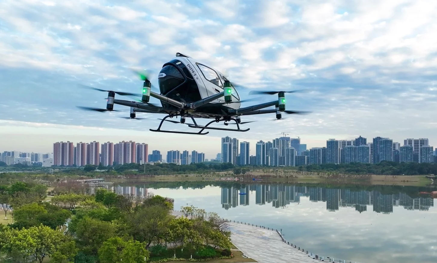 EHang EH-216S eVTOLs will soon be a common site in the air space above Chinese cities and tourist destinations