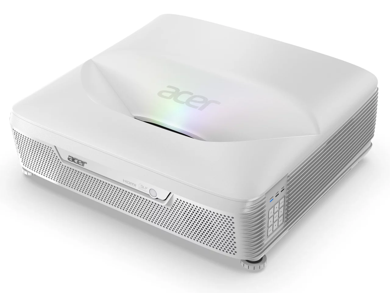 The Acer L811 UST laser projector comes with a 20-W sound system built in, with immersive surround sound from the company's TrueHarmony audio technology