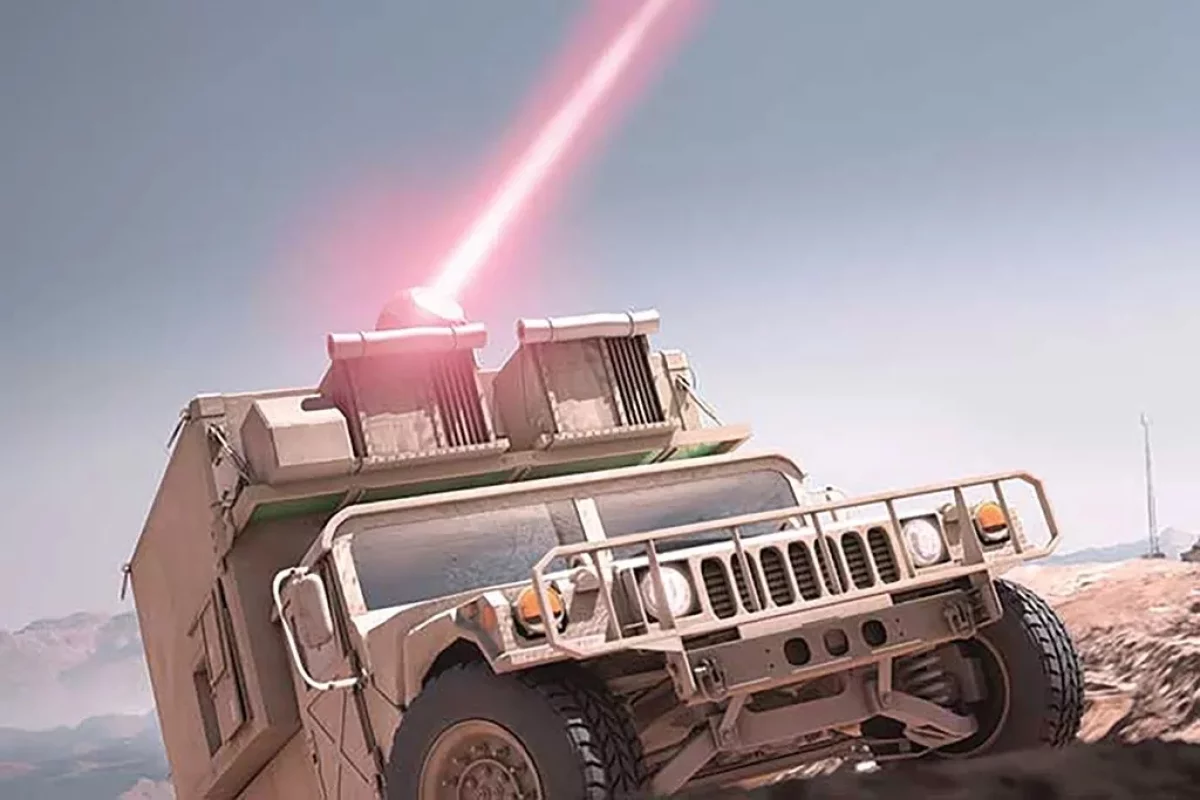 The proposed new non-lethal laser would need to be vehicle-mountable like this high-energy laser being developed for the US Marine Corp by Raytheon