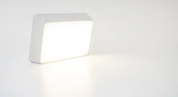 Brick Lamp offers warm white LED lighting encased in an unusual shell