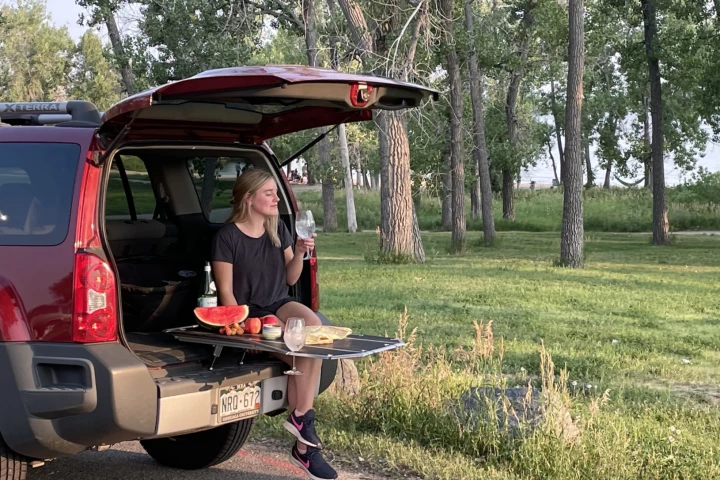 Whether you're road tripping and need to stop for a meal or pulling up for full-blown tailgate festivities, table space is always a welcome addition, and the Tail Table delivers it