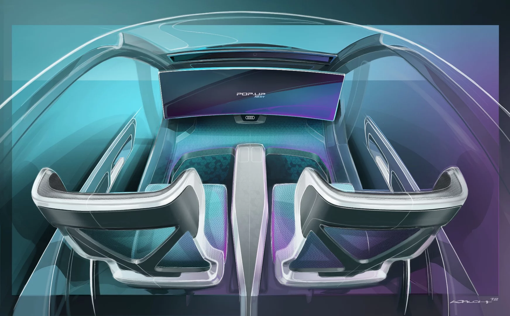 At the heart of the Pop.Up Next concept is a simple two-seat passenger cabin that can travel one of two ways
