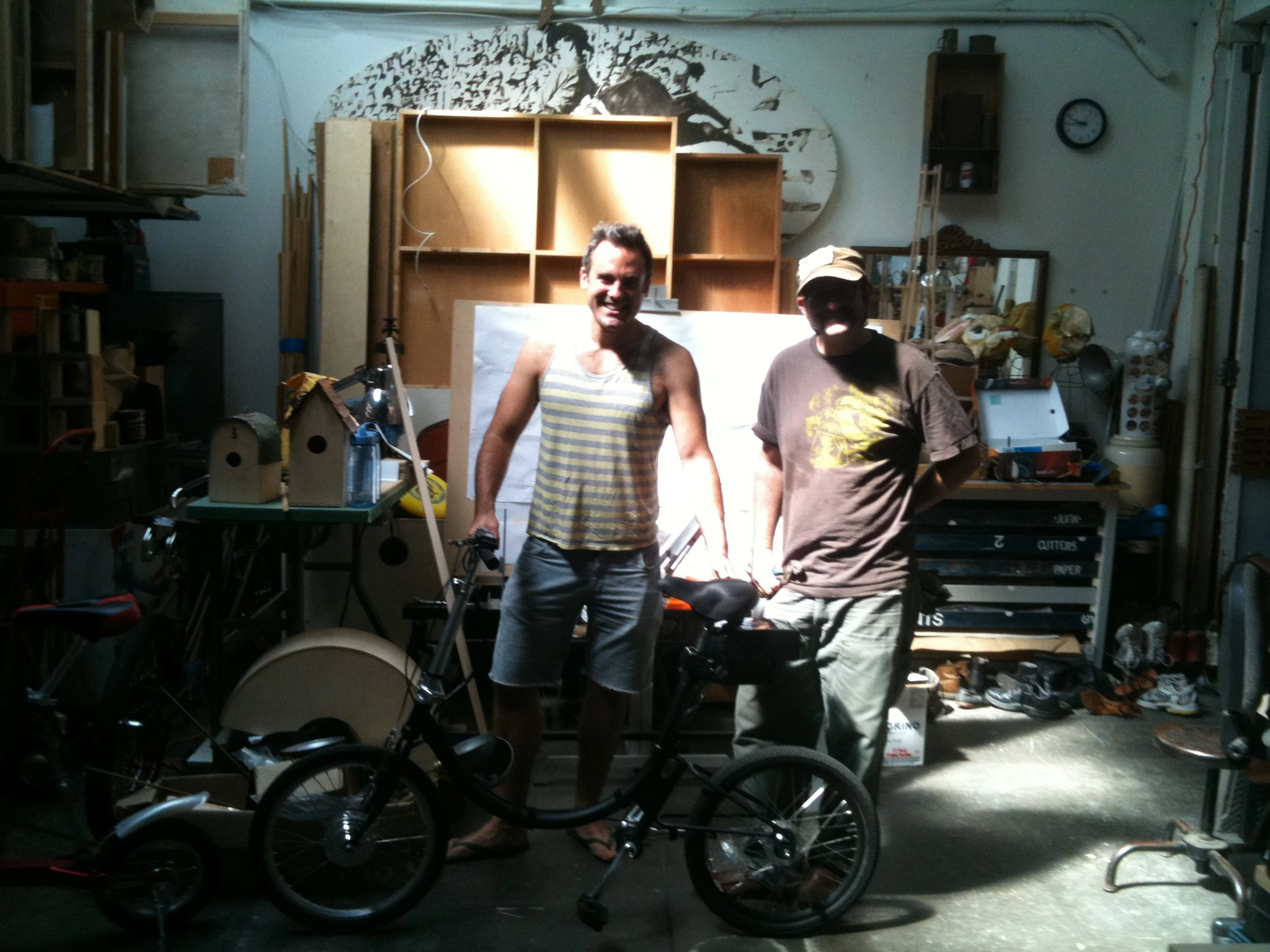 An early prototype of the folding e-bike