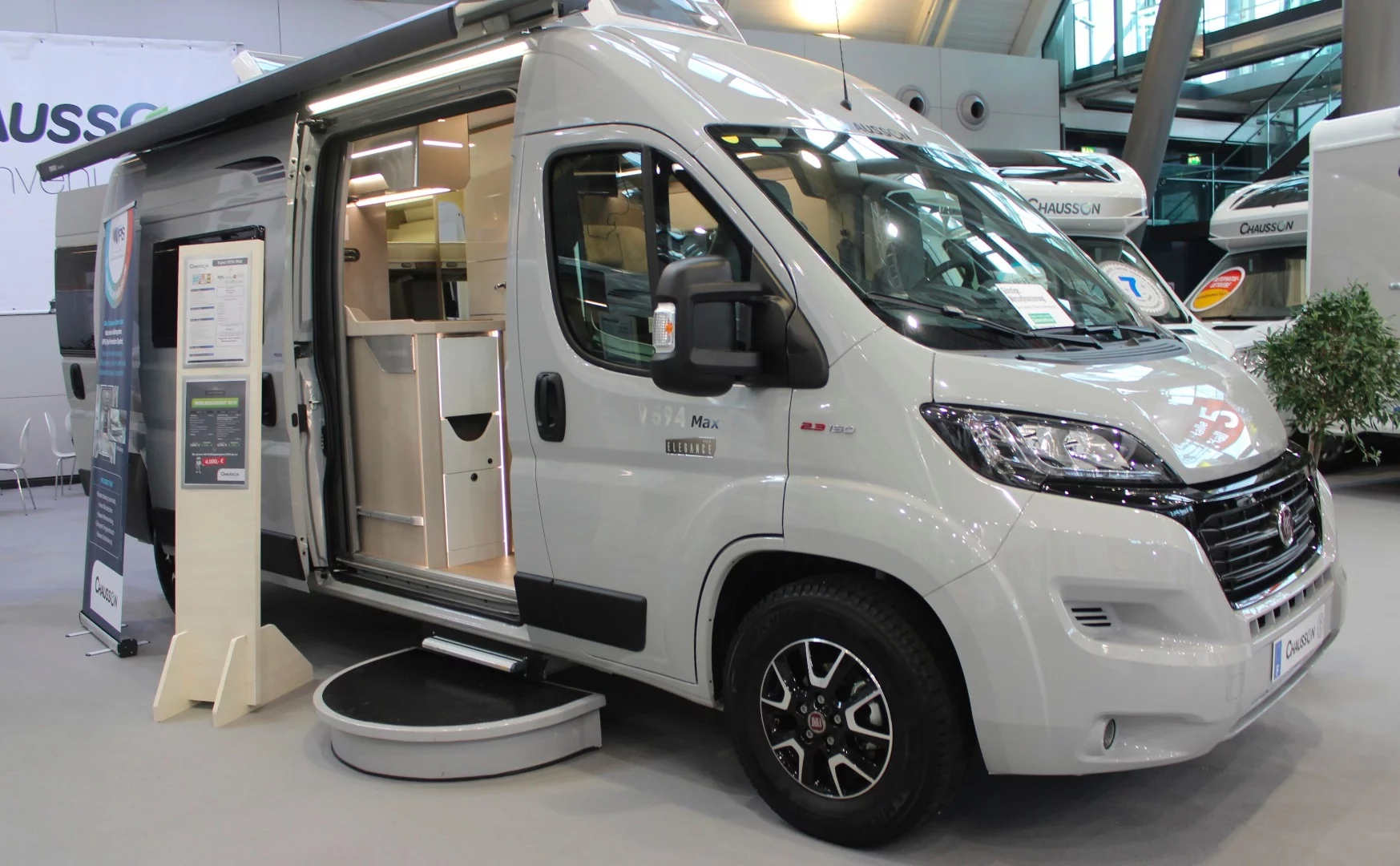 Chausson's Twist V594 Max is another family camper van, offering up to five sleeping berths