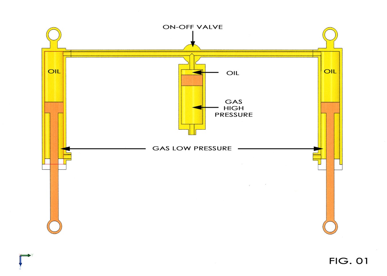 The hydraulic Quadro tilting system