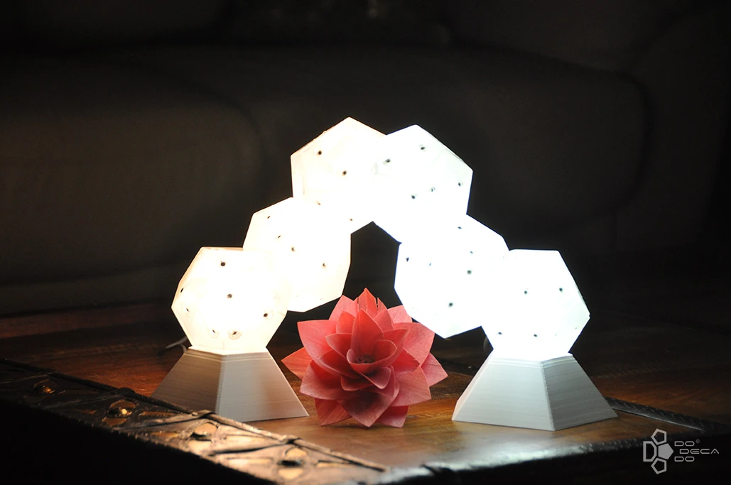 Stackable, customizable Dodecado LED lighting