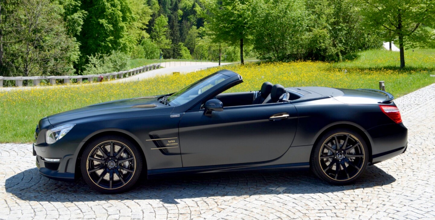 Artcurial Monaco July 2, 2017 Auction: When Mercedes-Benz swept all before it in the first season of the hybrid era in 2014, winning 16 of 19 races, it produced two limited edition versions of the SL 63 AMG to commemorate the occasion - 19 cars each personalized to specs designated by the two drivers, at €380,000 each. This car is one of the Lewis Hamilton variety and given he won the title, you'd think it would be a worthy "keeper" that would appreciate with vintage. It might be a little too soon to see the value in this car on the auction block, but it has never been driven, and the odometer has the original 28 km showing when the factory had tested the car prior to delivery. It crossed the block with an estimate of €290,000 to €350,000 but failed to make reserve. Auction Description