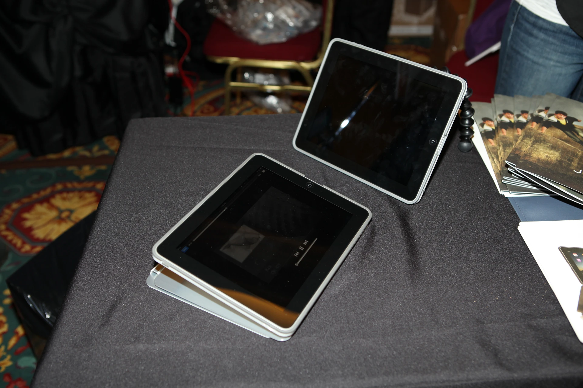 The Yogi and Ori iPad stands on show at CES