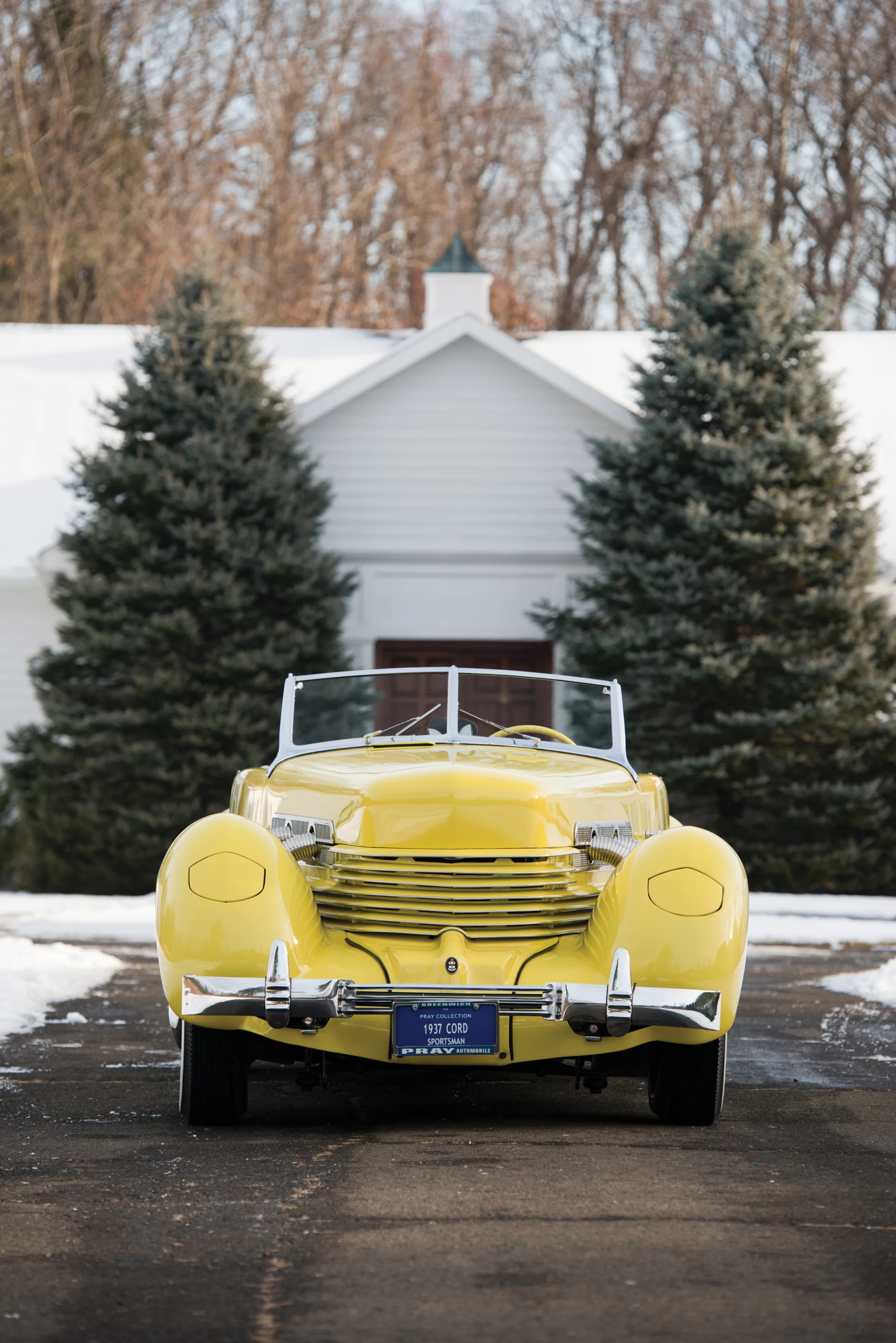 Restoration work on the Cord has included replacing the radiator core, rebuilding the exhaust and installing a new red leather interior