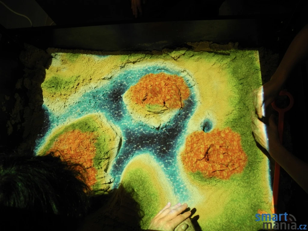 The Xbox Kinect turns a sandbox into a virtual ecosystem.