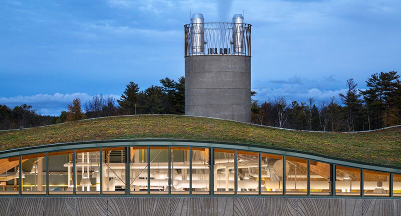 The The 48-foot chimney stands out from all angles, mind (Photo: Centerbrook)