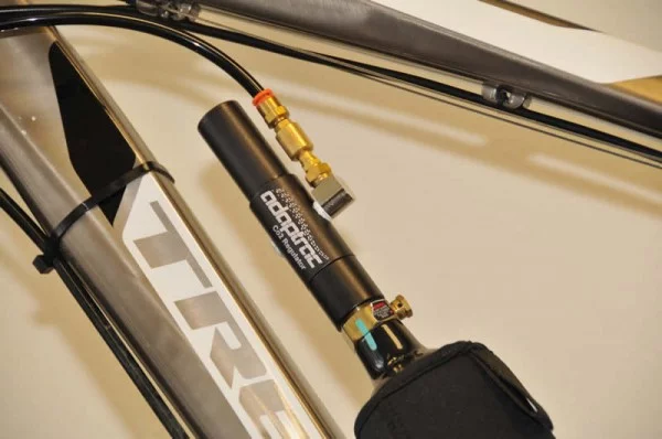 The ADAPTRAC regulator brings the released compressed air down to 175 psi