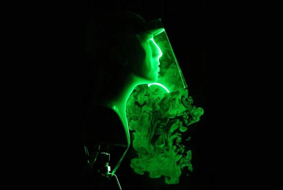 A new study suggests face shields should not be used instead of cloth face masks