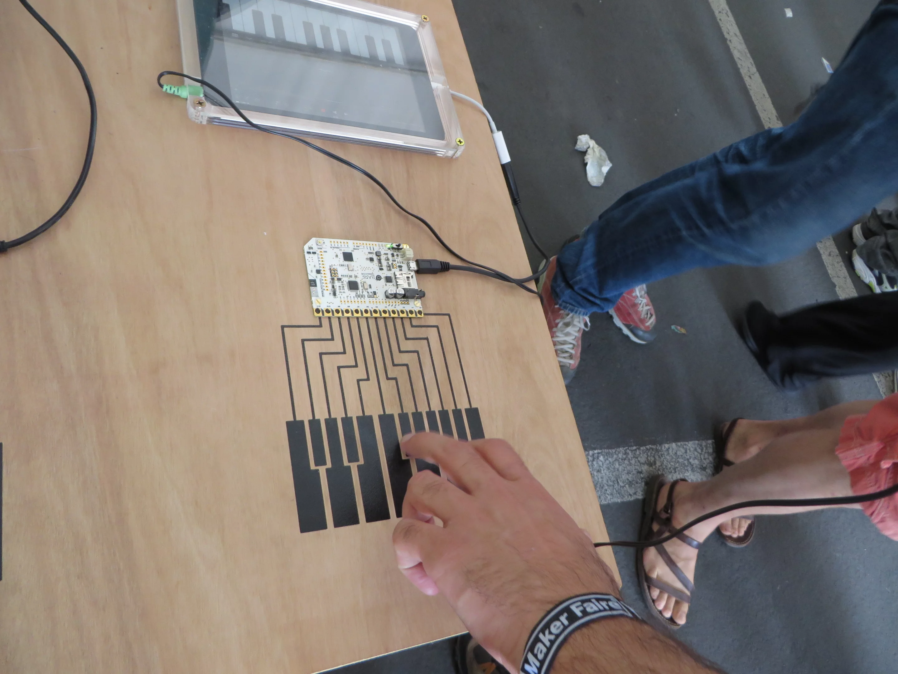 A Touch Board in action at Maker Faire