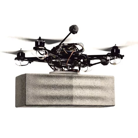 Flying robots in action (Image: FRAC Centre)