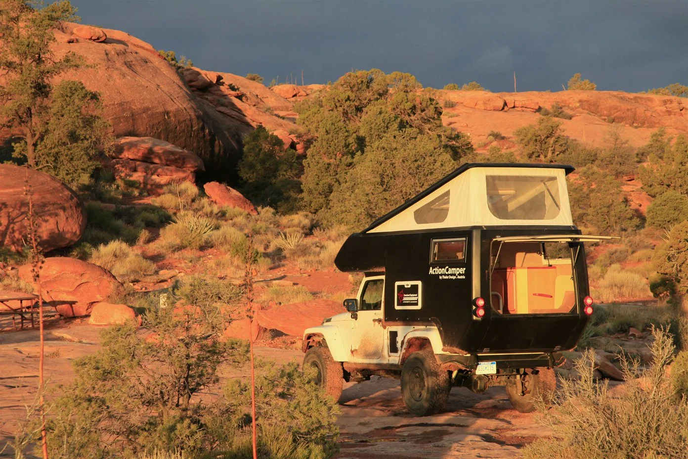 When you're done with a day of off-roading, just pop the top and relax