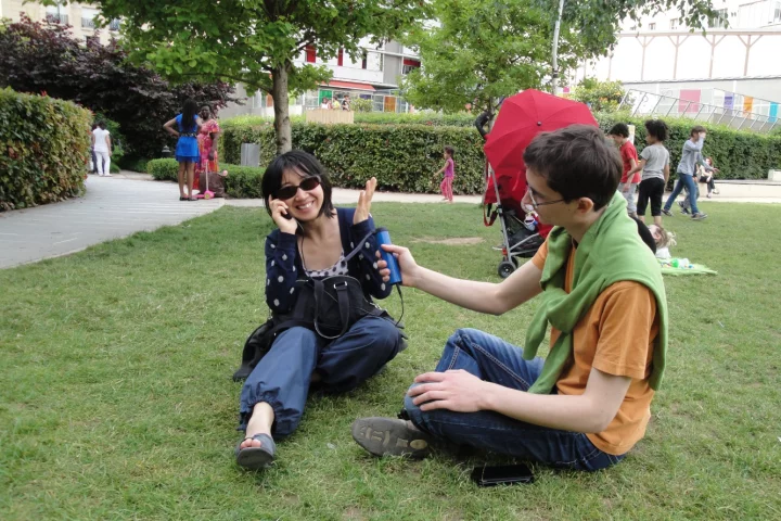 A few minutes of spinning should be enough for a quick phone call