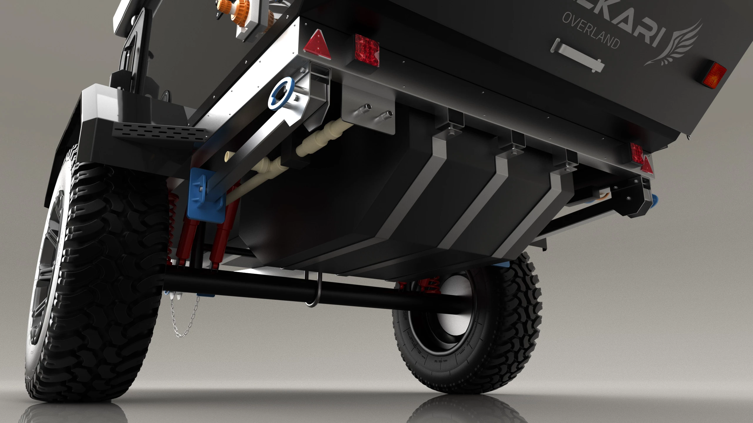 Underbody stainless steel water tank