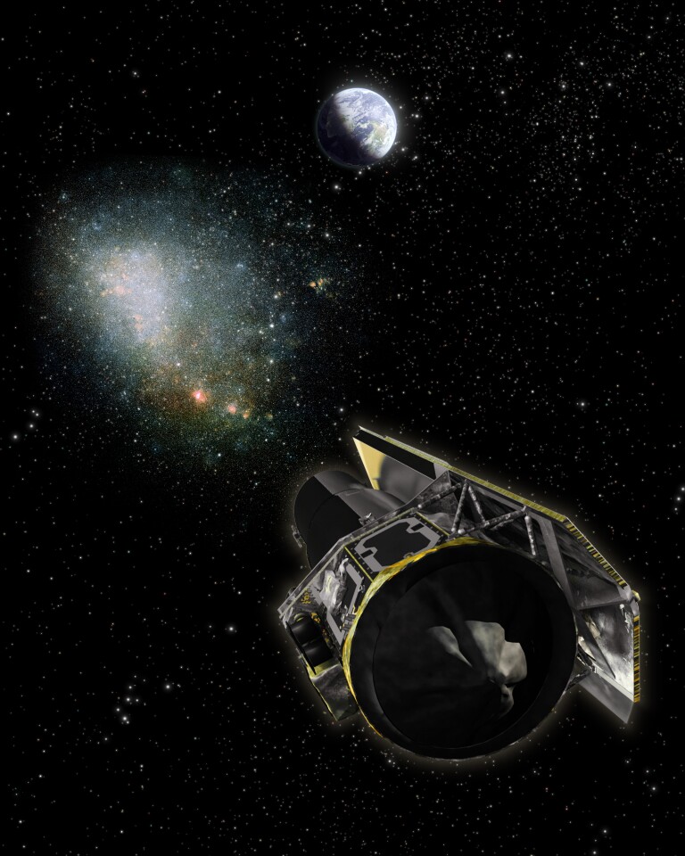 The Spitzer space telescope (Image: NASA)