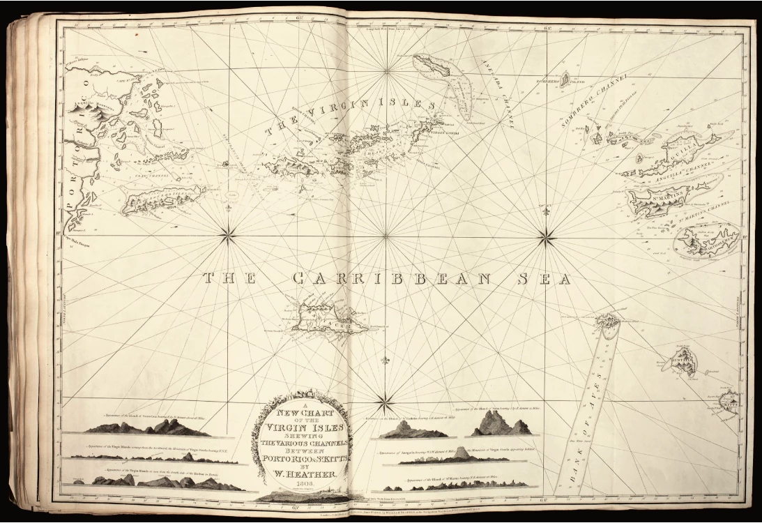 The Marine Atlas or Seaman's Complete Pilot by William Heather is rare and the last two copies to come to auction prior to this were at Sotheby's in 2012 where it fetched $91,044 (GBP £56,450) and Christies in 2016 where it fetched $115,440 (GBP £80,500). This copy fetched $147,004 at Christies on December 13, 2017