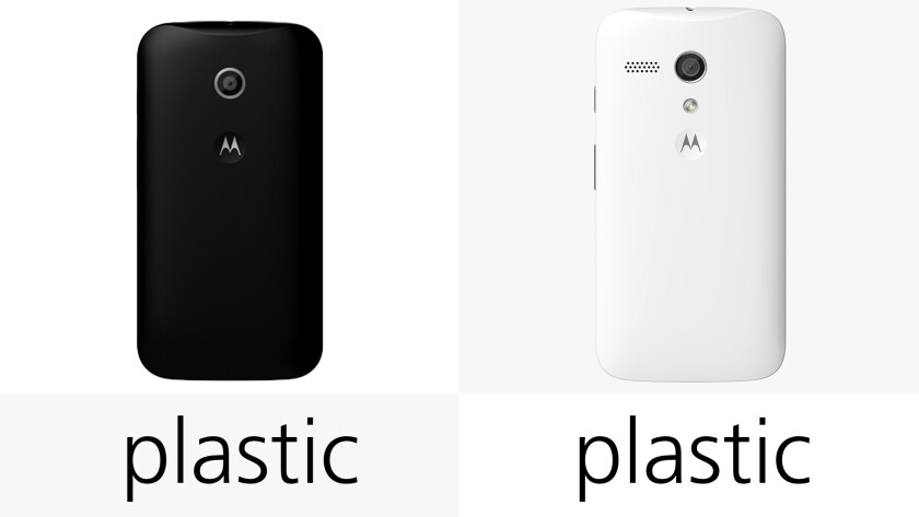 You won't find any aluminum builds on these two budget-minded phones