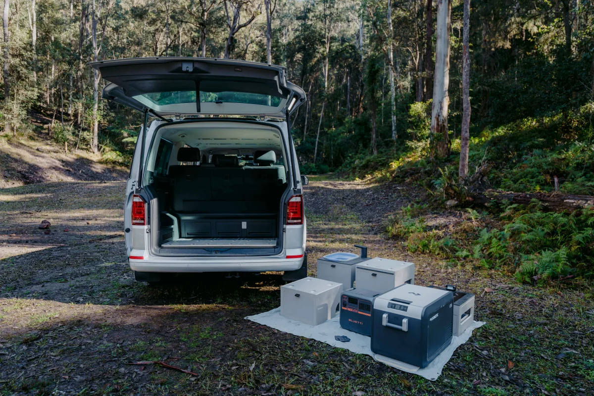 Trakka deconstructs the camper interior and kitchen into a series of modules, with plans to add additional models in the future