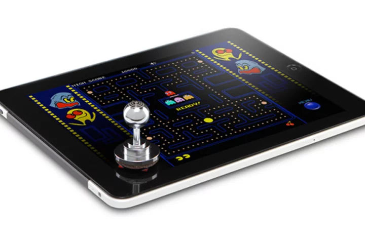 The ghosts don't stand a chance with the JOYSTICK-IT physical joystick accessory