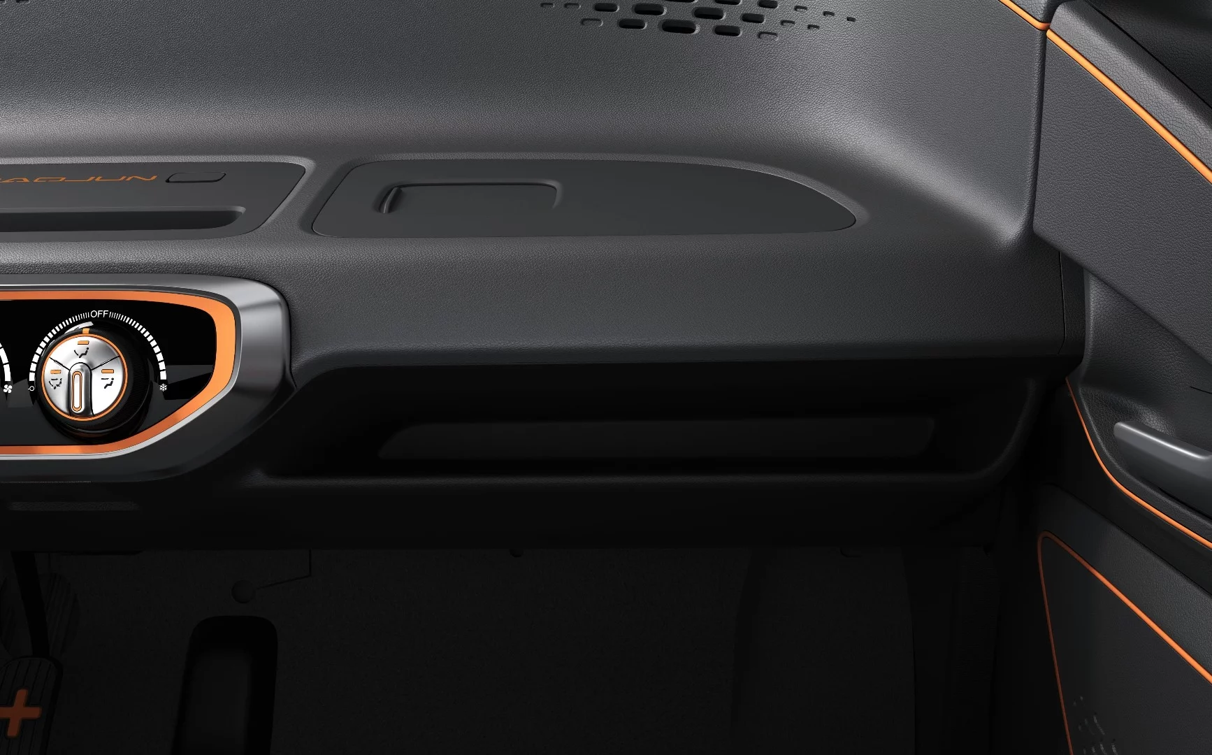 The cabin of the E100 is pared back, but looks practical