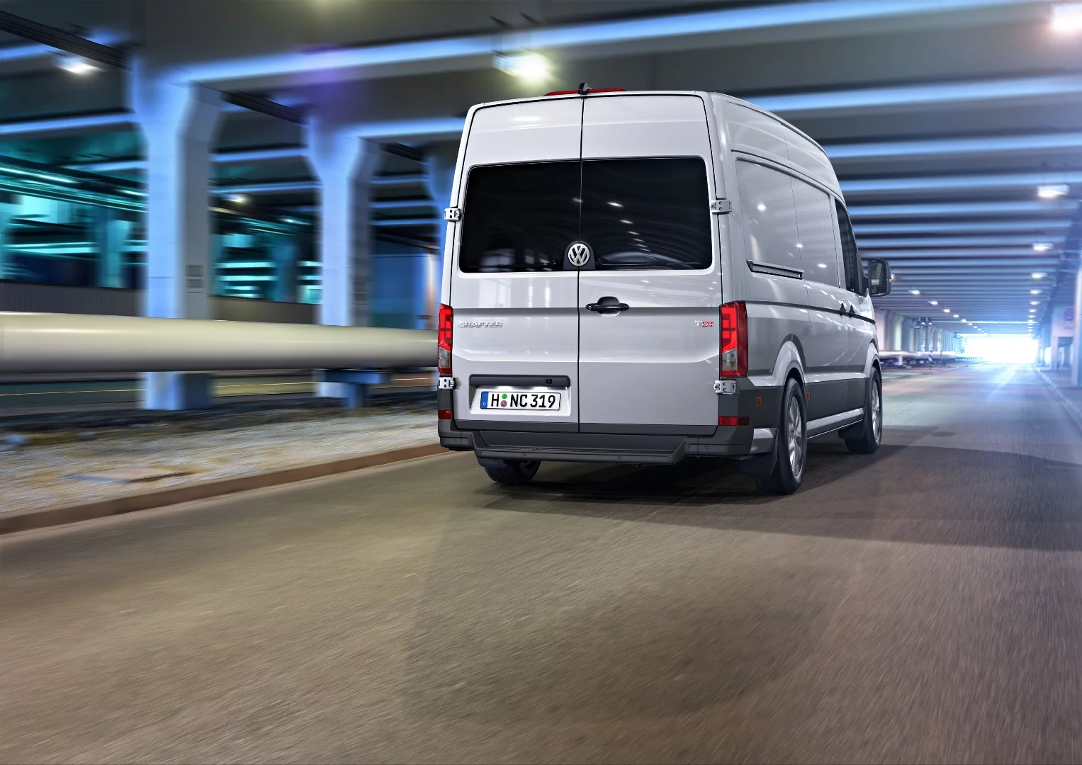 The new Crafter can be front, rear or all-wheel drive