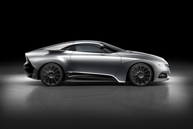 Saab's new PhoeniX concept car features an electrically-driven rear axle, the IQon connected infotainment system, and ... wings?