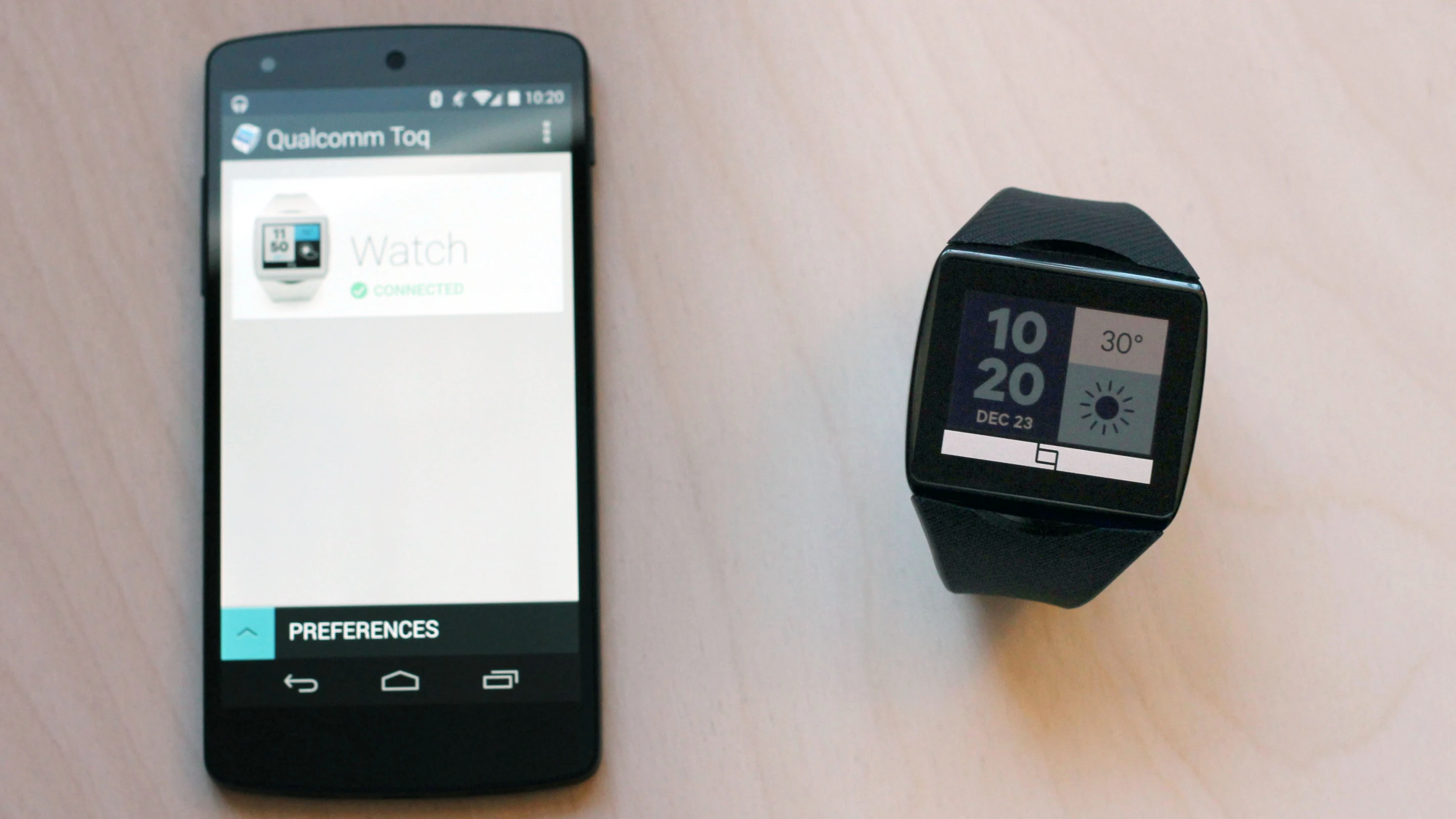You'll need an Android phone (running 4.0 Ice Cream Sandwhich or higher) to pair with the Toq