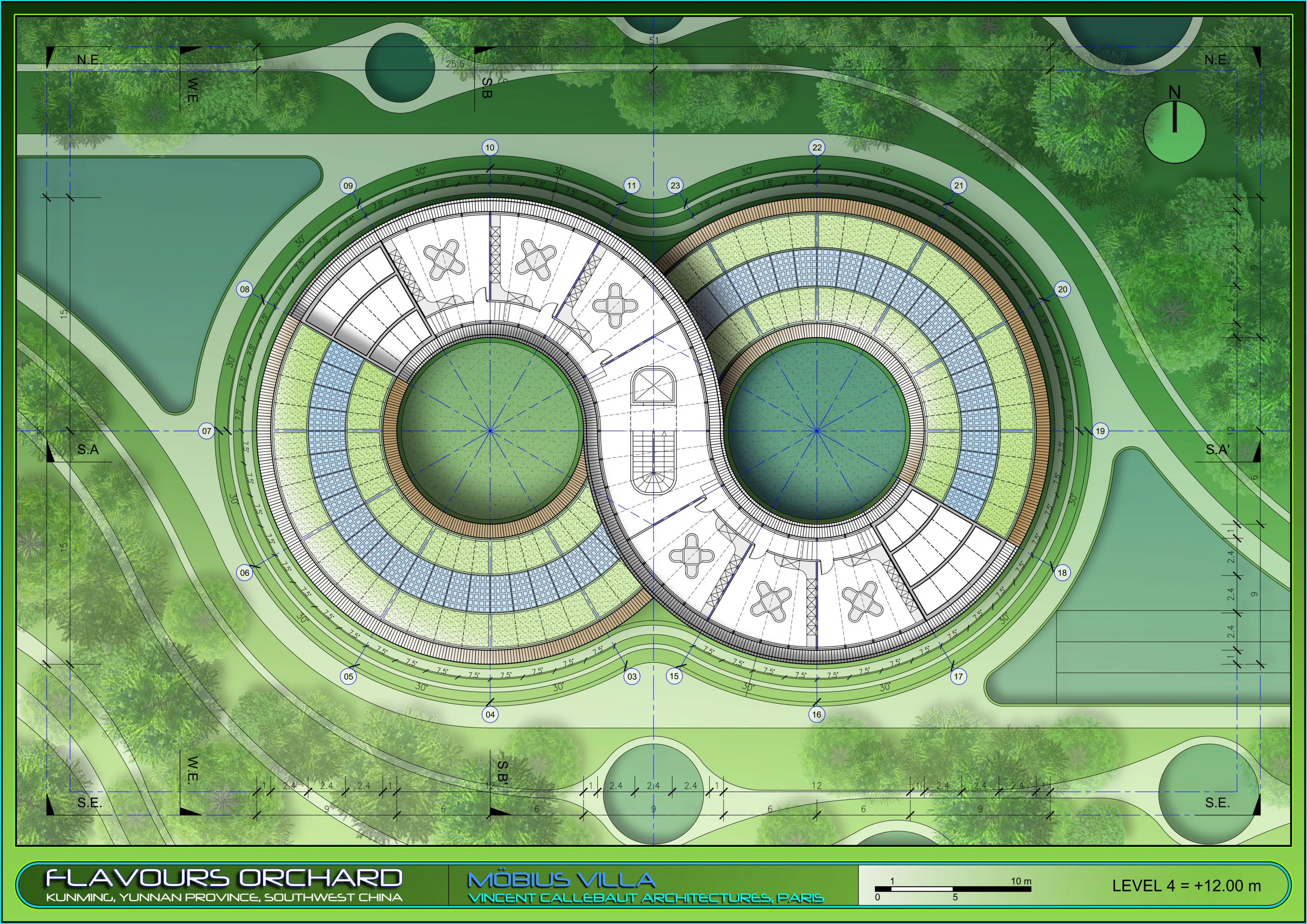 Mobius Villa level 4 (Image: Vincent Callebaut Architectures)