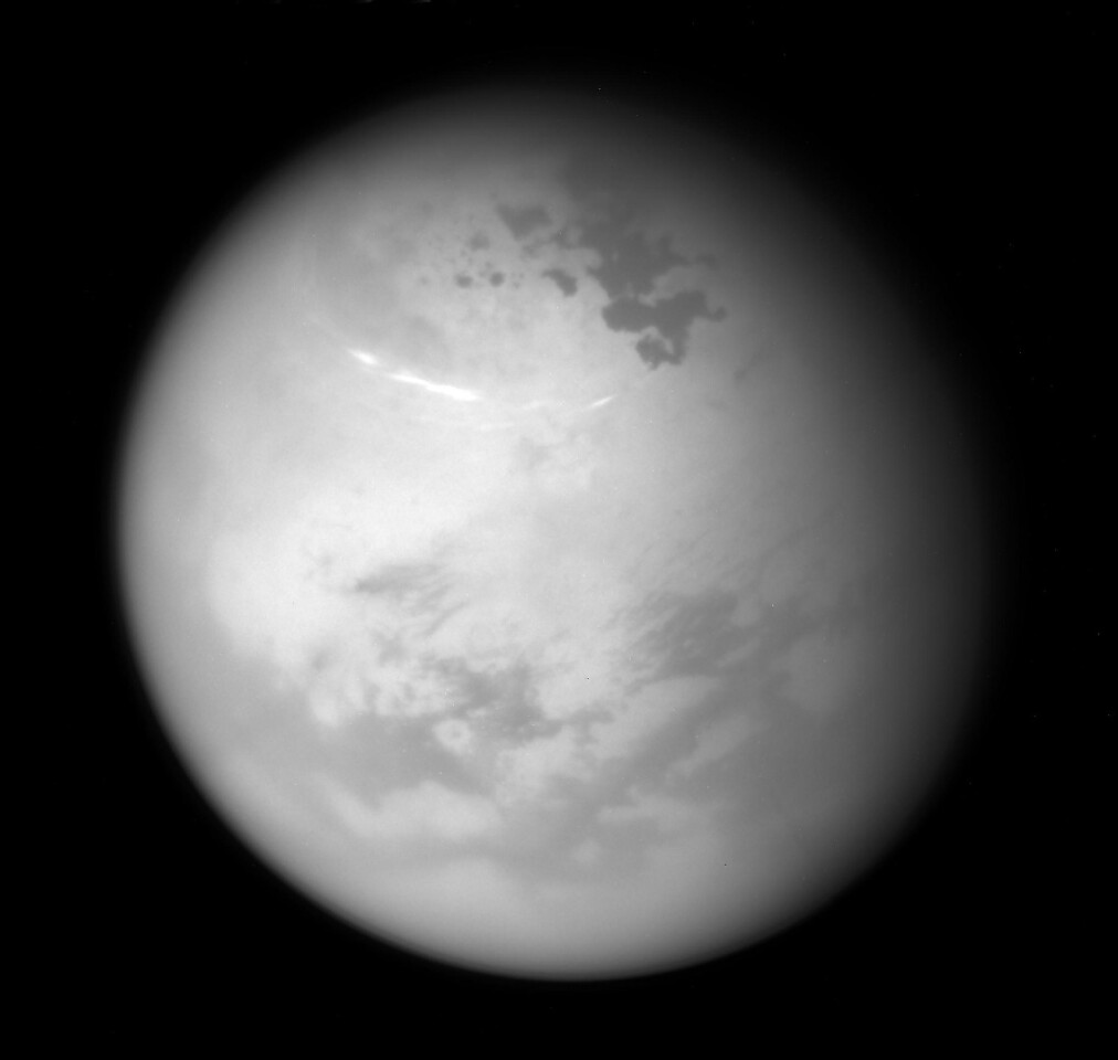 Titan (pictured) and Enceladus will feature prominently in Cassini's final transmission of images