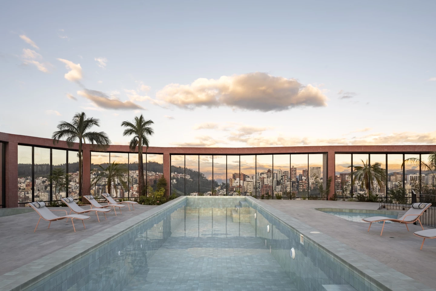 Epiq is topped by a rooftop terrace area with a swimming pool