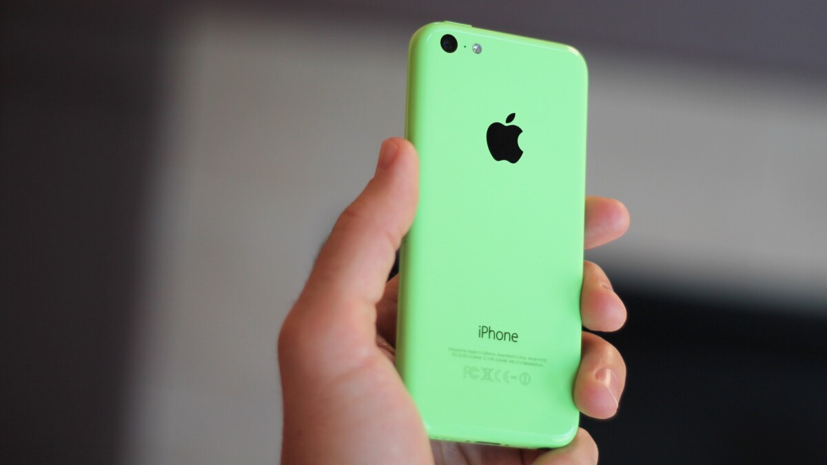 The iPhone 5c weighs 132 g